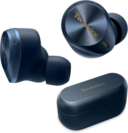 Panasonic Technics Hi-Fi True Wireless Earbuds, EAH-AZ80-A, Midnight Blue - color: Midnight Blue