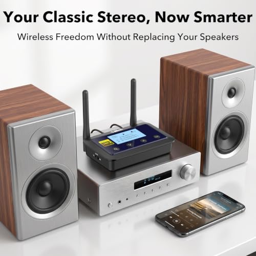 1Mii B03Pro+ Bluetooth 5.3 Transmitter Receiver w/LDAC for TV Home Stereo