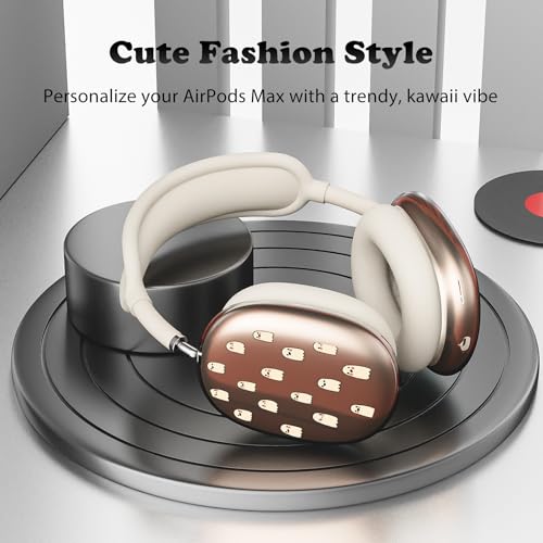 for AirPods Max Headphones Halloween Ear Covers for AirPods Max 2 | Cute Ghost Clear Ear Cups Cover | Beige Silicone Ear Pad Case Headband Cover for Apple AirPods Max 2/1 (2026/2024/2020) - color: Ghost C/Beige