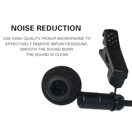 3.9 Feet Lavalier Microphone Omnidirectional Lapel Microphone Compatible with Sony UWP V1 D11 D21, 3.5mm Condenser Recording Mic Lavalier Mic for Wireless Audio Bodypack Transmitter
