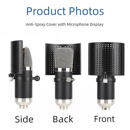 Adjustable Microphone Isolation Screen Studio Sound Absorbing Reflector Equipment Sound Isolation Portable
