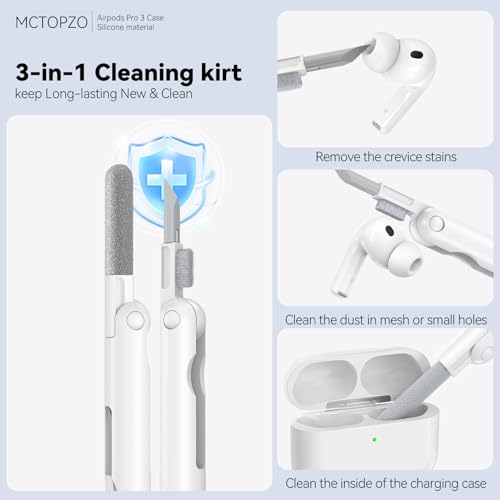 for AirPods Pro 3 Case 2025,Come with Cleaner Kit,Magnetic Purple | Silicone Protective Cover for Airpod Pro 3rd Generation Case with Keychain,for Women Men,One-Piece Design,Shockproof,Magnetic - color: A1-Magnetic Purple