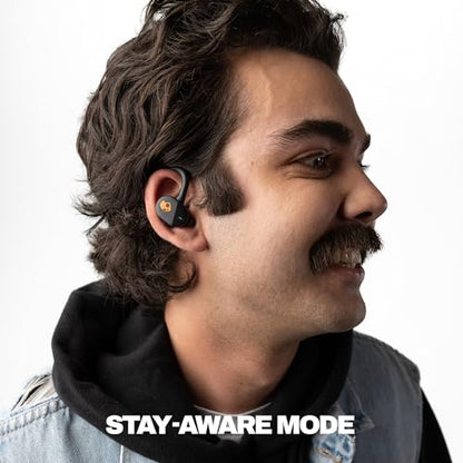 Skullcandy Push Play Active Wireless Earbuds - True Black/Orange - color: True Black/Orange