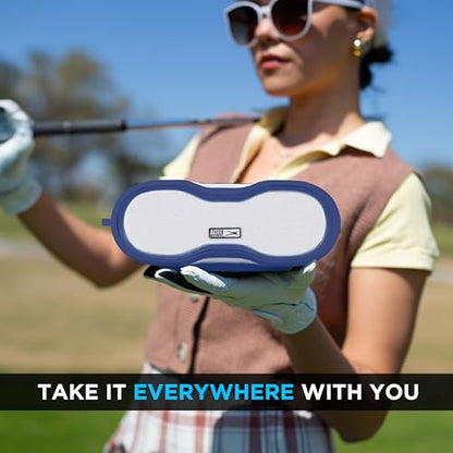 Altec Lansing - Portable Bluetooth Speaker, Waterproof IP67 - color: Periwinkle/White, size: Medium