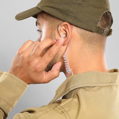 Compatible with Motorola CP200 CP200D Earpiece, Compatible with Motorola BPR40 CP100D CP185 RDM2070D Two Way Radio Headset Walkie Walkie Surveillance Kit Police Headphones (10 Packs) - color: 10 packs