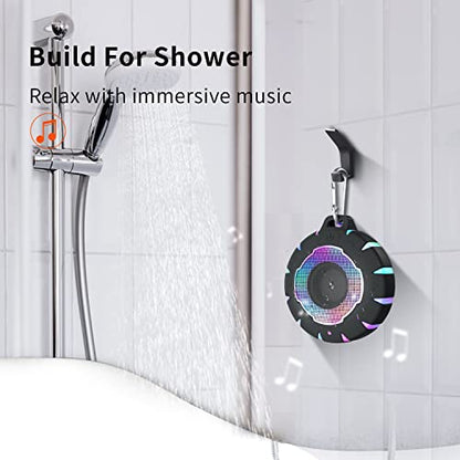 HEYSONG Waterproof Bluetooth Speaker, IPX7 Small Shower Speaker, Lightweight Portable Speakers for Travel, Pool, Beach, Biking, Kayak