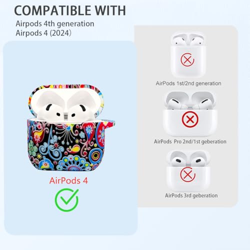 Case Compatible with AirPods 4 Case,Soft Silicone Cover with Bracelet Lanyard and Keychain, Cute Wireless Charging Protective Case for Apple AirPods 4th for Women and Men (Jellyfish) - color: Jellyfish