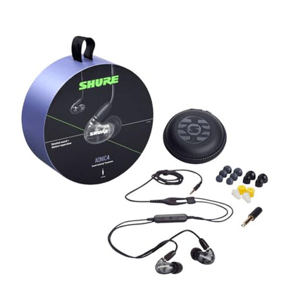 Shure AONIC 4 Wired Sound Isolating Earbuds, Detailed Sound, Dual-Driver Hybrid, Secure In-Ear Fit, Detachable Cable, Durable Quality, Compatible with Apple & Android Devices - White - color: White