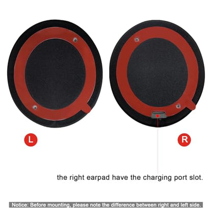 Replacement Ear Pads for Beats Solo 2 & Solo 3 Wireless On-Ear Headphones, Ear Cushions, Headset Earpads, Ear Cups Cover with Soft Protein Leather (Black) - color: Black