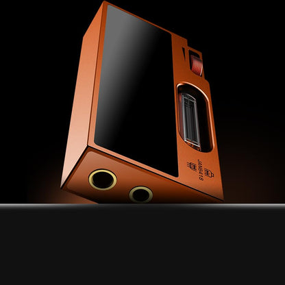 SHANLING UA7 Portable Hi-Fi DAC Headphone Amplifier with JAN6418 Vacuum Tubes, Dual Modes (Tube/Solid-State), 4.4mm Balanced & 3.5mm Single-Ended Output, 577mW High Power, Orange - color: Orange