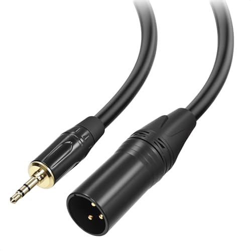 Cyberguys! 3.5mm to XLR Cable, 1/8 to XLR Male Audio Cord, 3ft - size: 3ft