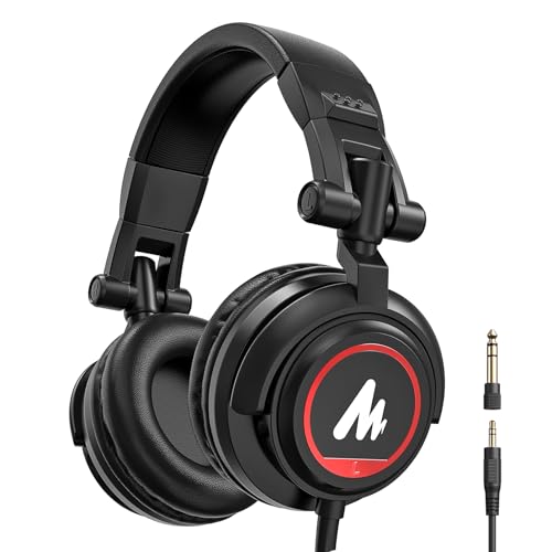 MAONO MH501 Over Ear Closed Back Studio Monitor Headphone with 50MM Drivers - color: Black