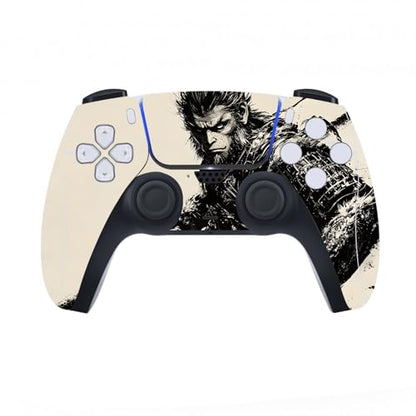 PlayVital Full Set Skin Decal for ps5 Console Digital Edition, Sticker Vinyl Decal Cover for ps5 Controller & Charging Station & Headset & Media Remote - Inkblade Wukong - color: Inkblade Wukong