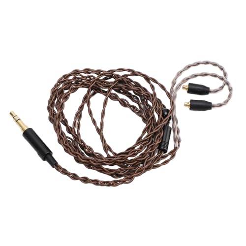 3.5mm to MMCX Woven Earphone Cable, Replacement Headphone Cable with Oxygen - Free Copper Core, Anti - Tangling Braided Design for SE535 UE900 TINHIFI T2 WESTONE ES10 and