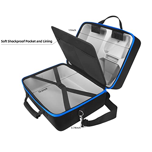 Hard Shell Carrying Case for Playstation 5 Console, Travel Case for PS5 Disc Digital Edition, Storage Bag for PS5 Controllers and Other Accessories