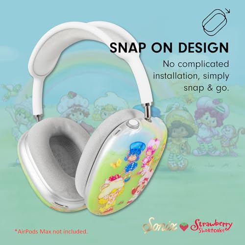 Sonix Protective Case for AirPods Max Headphones - Stylish TPU Hard Shell Ear Cup Covers | Strawberry Shortcake Berry Besties Rainbow - color: Strawberry Shortcake Berry Besties Rainbow