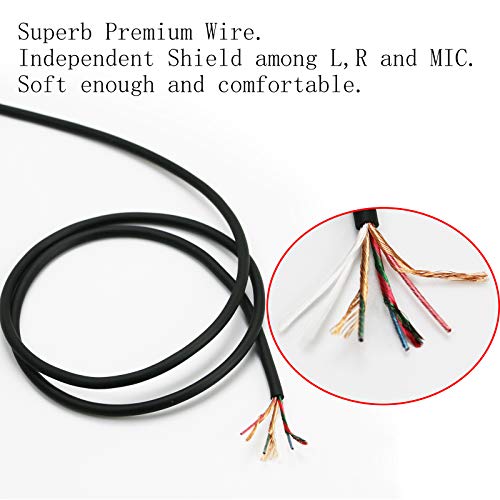 NewFantasia Replacement Audio Cable Compatible with SteelSeries Arctis 3, 5, 7, Arctis Prime, Pro Gaming Headset 1.3meters/4.3feet