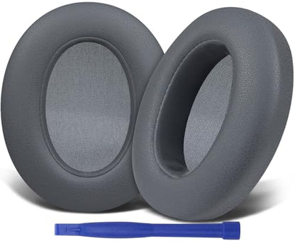 SOULWIT Earpads Cushions Replacement for Sony WH-XB910 XB910N Extra Bass Noise Cancelling Headphones, for Sony WHXB910N Headset, Ear Pads with Soft Protein Leather, Noise Isolation Foam - Grey - color: Grey