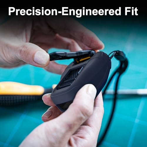 CYBERGUYS Silicone Case for DEWALT Wearable Bluetooth Speaker, Navy | Durable Shock-Proof Non-Slip Protective Cover for DEWALT Mini Speaker w/Lanyard, Small Lightweight & Easy-to-Install Sleeve - color: Dark Blue