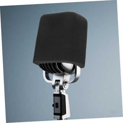 3pcs Mic Isolation Shield Microphone Windscreen Foam Sound Isolation Cover Sponge Sleeve for Square Condenser Mics Fit