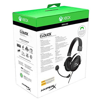 HyperX CloudX – Official Xbox Licensed Gaming Headset, Compatible with Xbox One and Xbox Series X|S, Memory Foam Ear Cushions, Detachable Noise-Cancellation Microphone - Black - size: Wired, style: CloudX