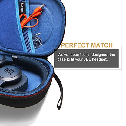 Case for JBL Tune 770NC/510BT/720BT/520BT/670NC/520C Headphones Blue | Hard Carrying Travel Case for JBL Live 770NC/670NC/680NC/780NC Headphones - color: Black+Blue