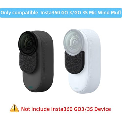 6 Packs Mic Wind Muff for Insta360 GO 3/3S, for Insta360 GO 3/GO 3S Accessories, Reduce Wind Noise