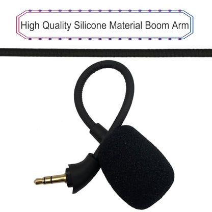 3.5mm Replacement Game Mic for HyperX Cloud Mix Headphones | Detachable Microphone Boom, Noise Cancelling, for PS4 Pro PS5 Xbox One X PC ,Black