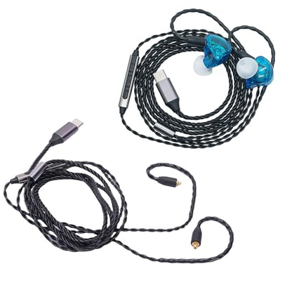 Zopsc MMCX to USB C Headphone Cable with Microphone