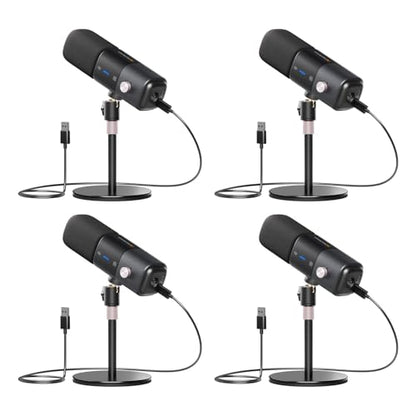 4-Pack Professional XLR/USB Condenser Microphones - style: 0-Pack
