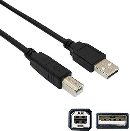 WEARE USB-B to USB-A Cable PC Computer Cable Cord Compatible for Audio-Technica AT2020USB+,Blue Snowball,TONOR,UHURU UM-925,MAONO AU-PM421 AU-A04,Bonke,Neewer,Dschlzy Condenser Microphone(10FT)