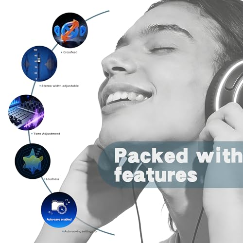 Luxsin X9 Desktop DAC & Headphone Amplifier, AK4191+AK4499EX, HP-EQ, Crossfeed, DSD512 PCM 768kHz/32Bit, APP/Web UI Wireless Control, with Remote Controller