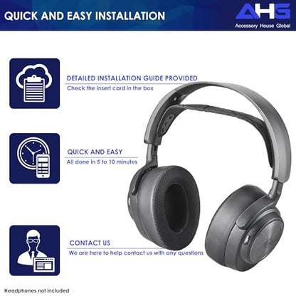 AHG Accessory House Global Arctis Nova Pro Wireless Cooling Gel Ear Pads Cushion. Compatible with SteelSeries arctis nova pro Wireless PlayStation/Xbox Editions. Extra Thick | Cooling Gel | DIY Fit