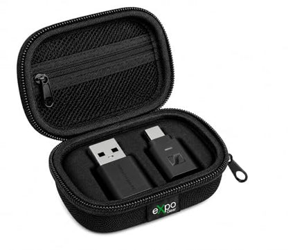 Sennheiser BTD 700 Bluetooth Dongle with aptX Lossless, Auracast, Ultra-Low Latency Audio, Plug-and-Play USB-A/USB-C Connectivity, and Expo Gear Weather-Resistant Hard-Shell Case
