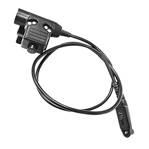 WODASEN Tactical U94 Push to Talk PTT Adapter Military Headset Connector US-Nato Wiring for Ailunce HD1 Retevis RT47 RT29 RT48 RT47v RT83 RT87 NR30 RB23 RB46 EX500 GP328plus Walkie Talkie