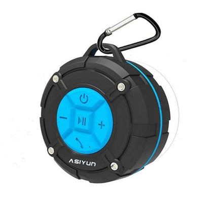 Shower Speaker, IPX7 Waterproof Bluetooth Speaker, Loud HD Sound, Portable Wireless Speaker with Suction Cup & Sturdy Hook, Built-in Mic, for Shower, Pool, Beach, Outdoor(Blue) - color: Blue
