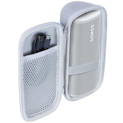 Lebakort Hard Case Compatible with Sonos Roam 2 Portable Waterproof Speaker - color: Off White Case