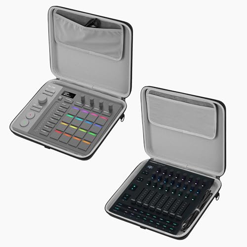 GEEKRIA Hard Shell Travel Case Compatible with Novation Launch Control XL 3, AlphaTheta SLAB MIDI Controller, Audio Mixer Carrying Bag (Dark Gray) - size: for Launch Control XL 3