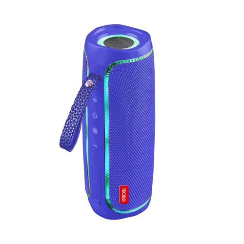 Portable Bluetooth Speakers Long-Lasting Wireless Bluetooth Speaker with Bluetooth 5.3 Technology All-Around Wireless Speaker Black (Blue) - color: Blue