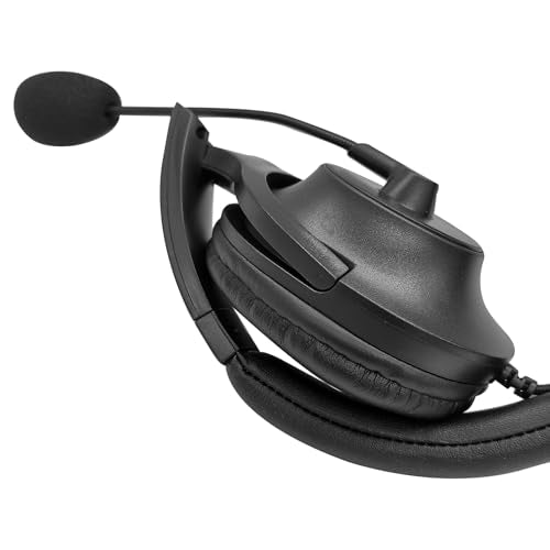 1 Pin Walkie Talkie Earmuff Headphone Boom Microphone 2.5mm Ptt Headset On The Ear One Side Earpiece for Motorola Single Jack Two Way Radios sl 300 TLK 100
