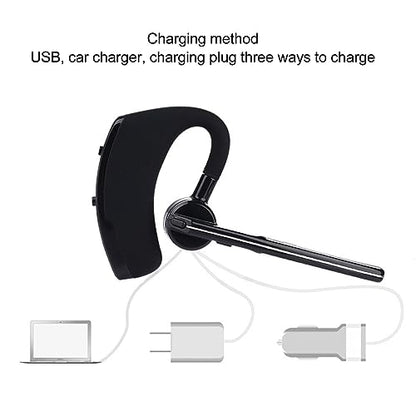 Sanpyl Bluetooth Single Ear (Monaural) Headset, Hands, Caller Registration Number & Voice Activated answering, 9 Hours Call, 1 to 2, Adjustable Microphone, Ergonomic Design