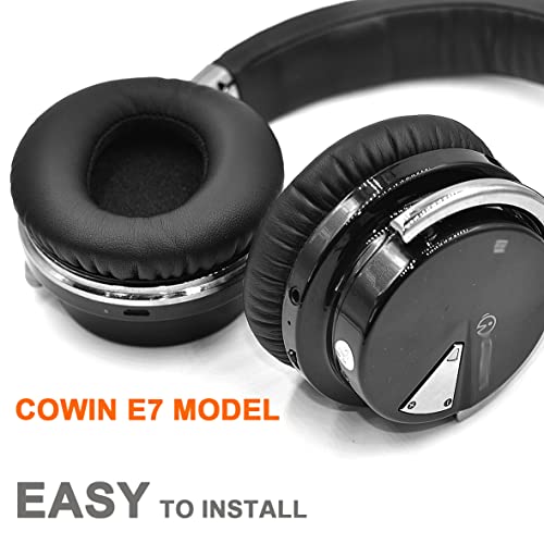 Defean Earpads for COWIN E7 / E7 Pro (Not Fit SE7) | Also for Silensys E7 / E7 Pro Softer Leather,High-Density Noise Cancelling Foam