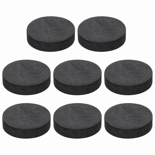 MECCANIXITY 8 Pcs Single Sided Speaker Isolation Feet Pads, 40mmx10mm Non Slip Foam Shock Absorption Base Pad Amplifier Stand Feet Mat for Speaker HiFi Home Theater Sound System, Black - size: 40mmx10mm