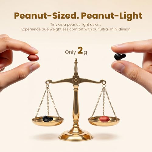 Invisible Mini Sleep Earbuds Ear Buds for Side Sleepers Sleeping, Small Ears Canals Women Wireless Bluetooth Low Profile Smallest Disgused Tiny Micro Discreet Hidden Earbuds Headphones for Work - color: Black