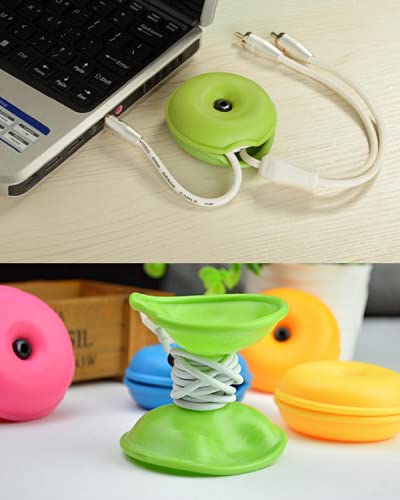 5-Pack Tangle-Free 5 Cord Organizer - Cable Turtle Earbuds & Headphone Cord Wrap Storage Manage & Shortener