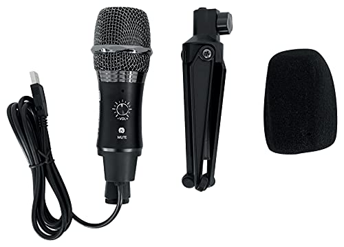 Rockville A-Stream USB Streaming Podcast Microphone with PRO-M50 Headphones | Gain & Mute Controls, USB Plug & Play, 20Hz-20kHz, 40mm Drivers, Stand, Cable, Carry Case, Podcast Streaming, 2-items