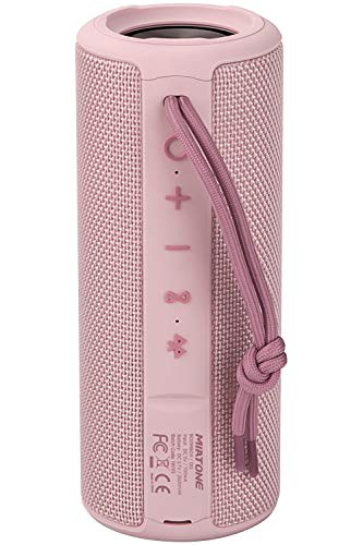 MIATONE Boombox Outdoor Portable Bluetooth Speaker Waterproof Wireless Speakers Gifts for Women Mothers Mom Wife Her - Pink - color: PINK