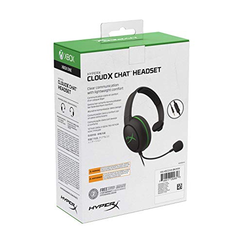 HyperX CloudX Chat Headset – Official Xbox Licensed, Compatible with Xbox One and Xbox Series X|S, 40mm Driver, Noise-Cancellation Microphone, Pop Filter, In-Line Audio Controls, Lightweight - size: Wired, style: CloudX Chat