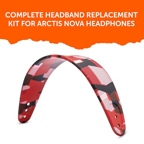 WC HeadbandZ Arctis Nova - Upgraded Silicone Headband for Arctis Nova Headsets by Wicked Cushions - Enhanced Flexibility, Comfort, and Style with Matching Earpad Designs | Red Prism - color: Red Prism