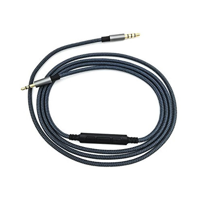 NewFantasia 3.5mm to 2.5mm Male Audio Cable Compatible with Bose Noise Canceling 700, QC35, QC35ii, QC45, oe2, oe2i Headphones, Remote Volume Control Mic Compatible with Samsung Galaxy Android Phone